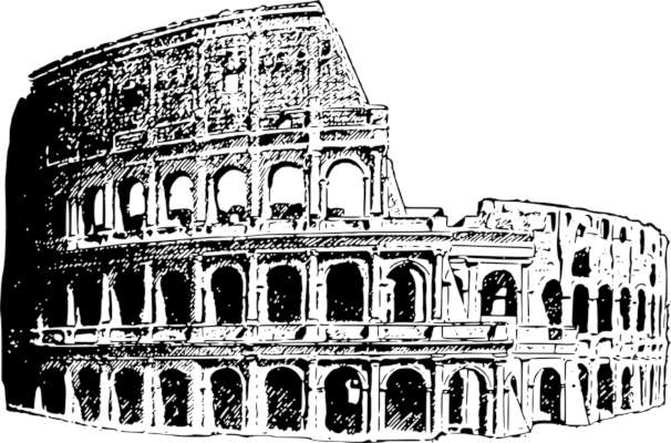 drawing of the Colosseum representing the Public of the Drama Triangle