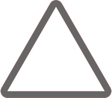 drawing of an empty triangle