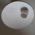 une œuvre d'artiste représentant un disque avec un oculus