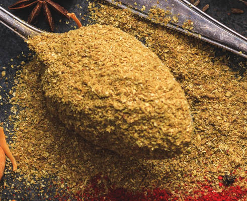 image of a coarse beige spice symbolizing therapy