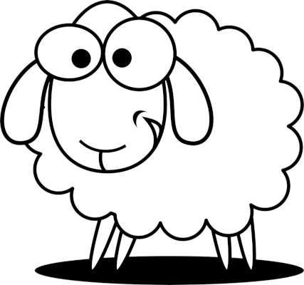 drawing of a sheep representing the Victim of the Drama Triangle