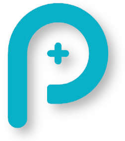 image d'un P majuscule bleu avec le signe plus pour le coaching en Intelligence positive