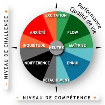 image de la boussole des états émotionnels du bilan de compétences InterQualia utilisée en coaching